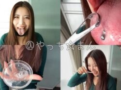 【口内接写】 江戸川もなかの「汚舌苔」採取