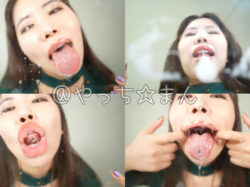 【舌・よだれフェチ】江戸川もなかのアクリル舐め