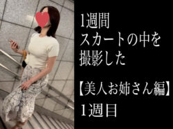 【5日間連続で逆さ撮り】初登場 セクシー下着な５日間 美人お姉さん編（1週目）