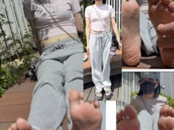 モデル系美女激弱22.5cm足裏くすぐり5分49秒