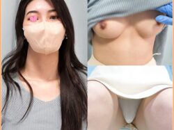 柔らか美巨乳美人妻のおっぱいチカン/セクハラ揉みワクチン接種/純白パンティから陰毛【素人】
