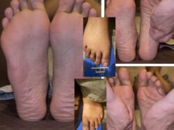 実寸27.5cm！指長ハーフ美女激弱足裏くすぐり両足比べ！5分41秒