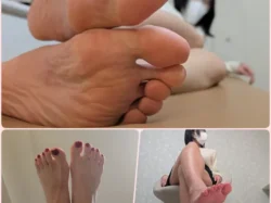 クール系美女アスカちゃんの大迫力25cm足裏！